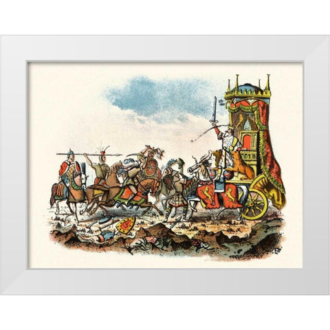 Rodericks Fall White Modern Wood Framed Art Print by Unknown