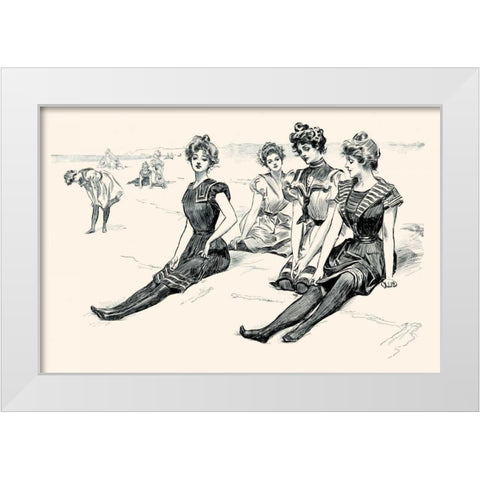 Picturesque America White Modern Wood Framed Art Print by Gibson, Charles Dana