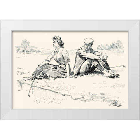 A Little Incident White Modern Wood Framed Art Print by Gibson, Charles Dana