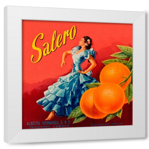 Salero White Modern Wood Framed Art Print by Ortega,