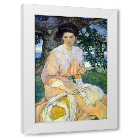 Gisele White Modern Wood Framed Art Print by Green, Elizabeth Shippen