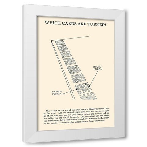 Which Cards are Turned White Modern Wood Framed Art Print by Retromagic