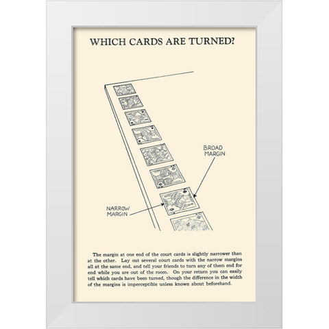 Which Cards are Turned White Modern Wood Framed Art Print by Retromagic
