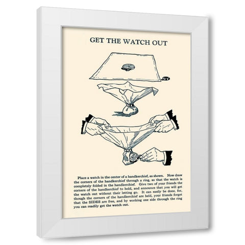 Get the Watch Out White Modern Wood Framed Art Print by Retromagic