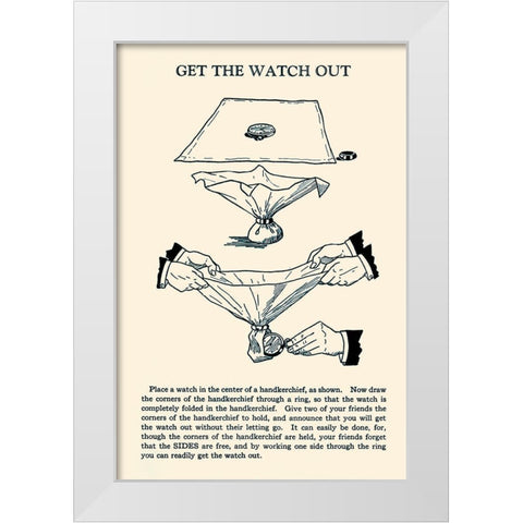Get the Watch Out White Modern Wood Framed Art Print by Retromagic