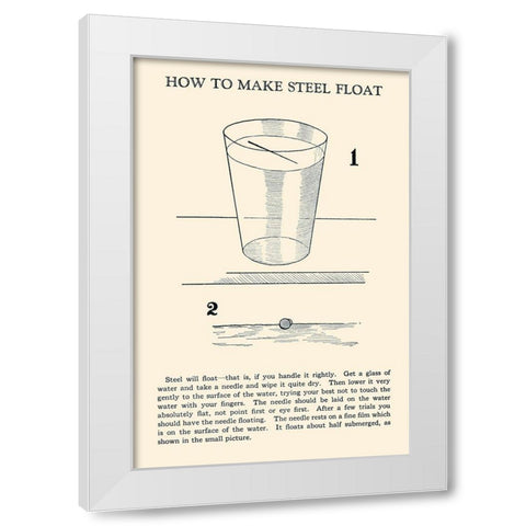 How to Make Steel Float White Modern Wood Framed Art Print by Retromagic