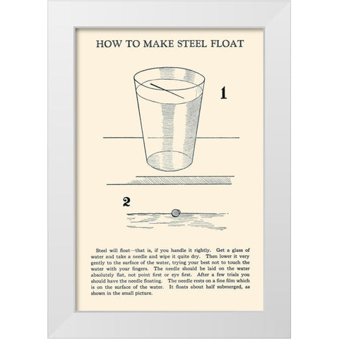 How to Make Steel Float White Modern Wood Framed Art Print by Retromagic