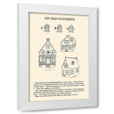 An Old Favorite White Modern Wood Framed Art Print by Retromagic