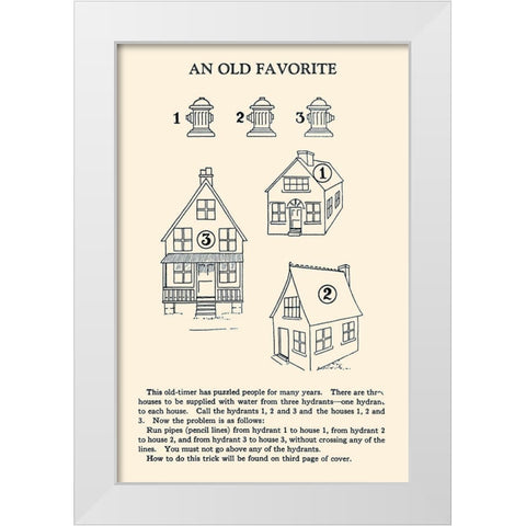 An Old Favorite White Modern Wood Framed Art Print by Retromagic