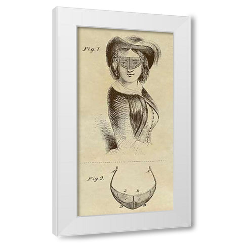 Victorian Sun Shade White Modern Wood Framed Art Print by Inventions