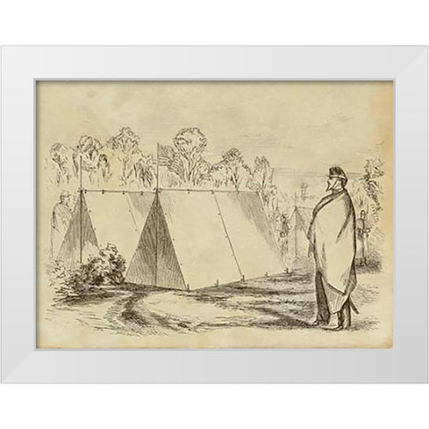 Guard Duty White Modern Wood Framed Art Print by Inventions