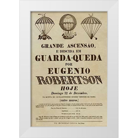 Grande Ascensao White Modern Wood Framed Art Print by Inventions