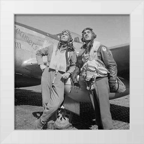 Benjamin O. Davis White Modern Wood Framed Art Print by Inventions