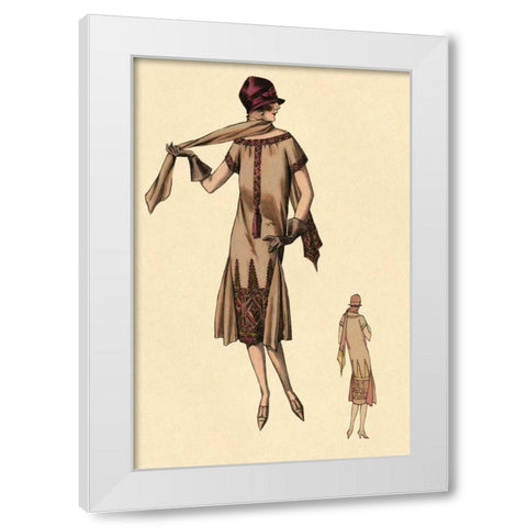 Enchanting White Modern Wood Framed Art Print by Vintage Fashion