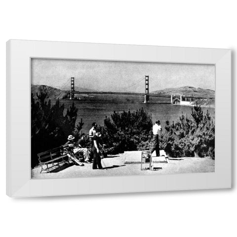 A Beautiful Shot, San Francisco, CA White Modern Wood Framed Art Print by Vintage San Francisco