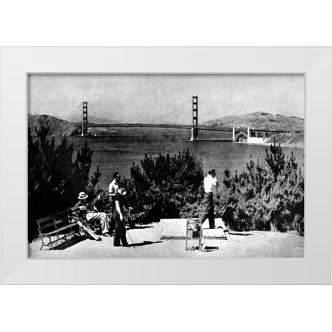 A Beautiful Shot, San Francisco, CA White Modern Wood Framed Art Print by Vintage San Francisco