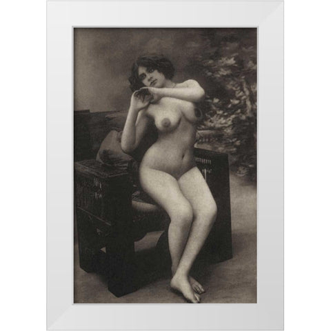 Health and Youth White Modern Wood Framed Art Print by Vintage Nudes