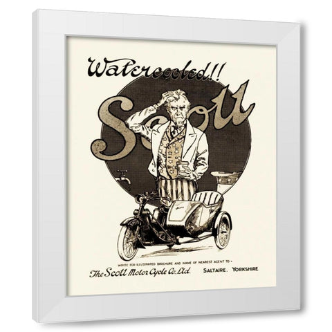 Watercooled Scott White Modern Wood Framed Art Print by Unknown