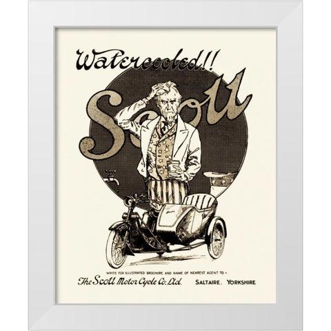 Watercooled Scott White Modern Wood Framed Art Print by Unknown