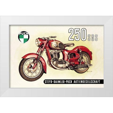 UC 250 SGS with Cutaway View White Modern Wood Framed Art Print by Unknown