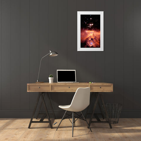 Pismis 24 and NGC 6357 White Modern Wood Framed Art Print by NASA