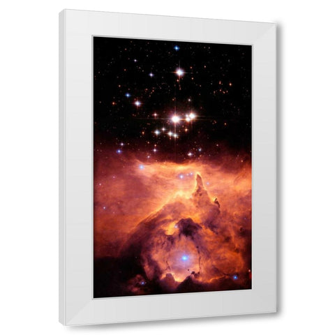 Pismis 24 and NGC 6357 White Modern Wood Framed Art Print by NASA