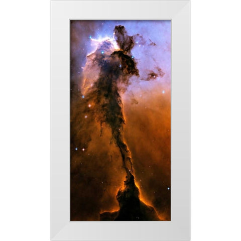 Stellar Spire in the Eagle Nebula White Modern Wood Framed Art Print by NASA