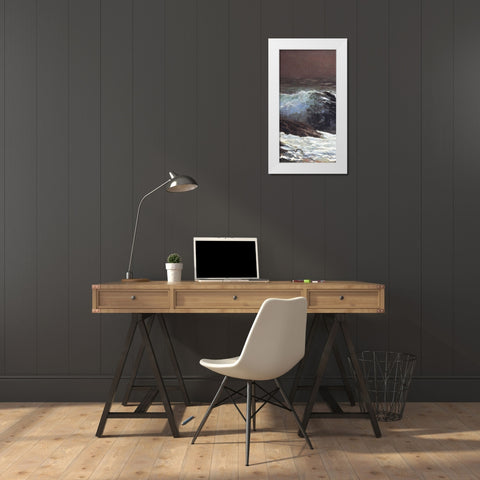 Sunlight On The Coast (center) White Modern Wood Framed Art Print by Homer, Winslow