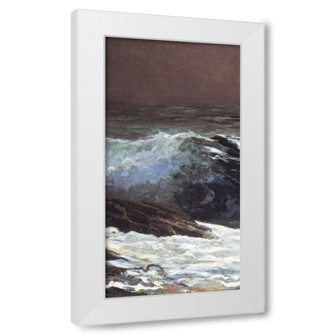 Sunlight On The Coast (center) White Modern Wood Framed Art Print by Homer, Winslow