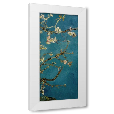 Blossoming Almond Tree - right White Modern Wood Framed Art Print by Van Gogh, Vincent