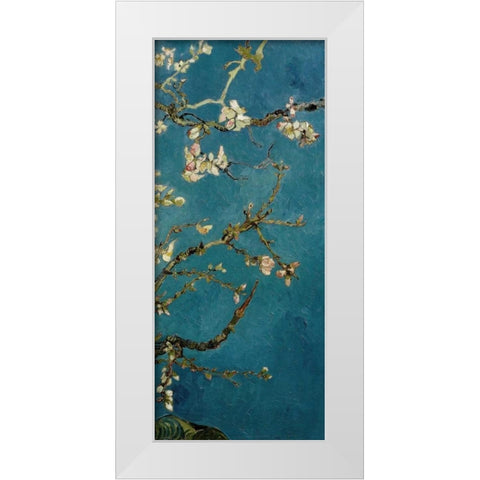 Blossoming Almond Tree - right White Modern Wood Framed Art Print by Van Gogh, Vincent