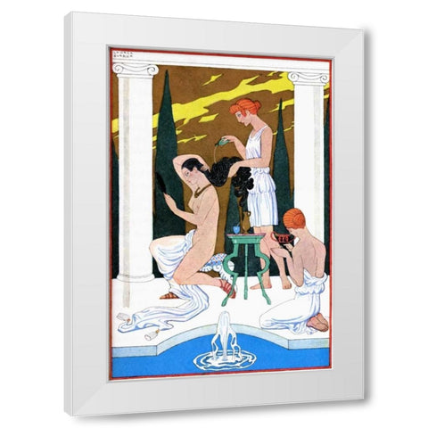 Ancient Rome White Modern Wood Framed Art Print by Barbier, Georges