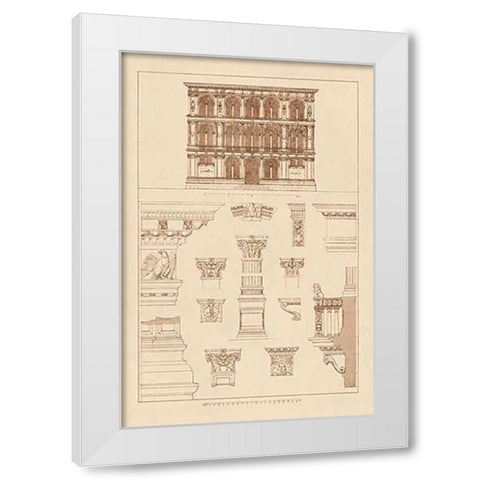 Palazzo Vendramin-Calergi at Venice White Modern Wood Framed Art Print by Buhlmann, J.