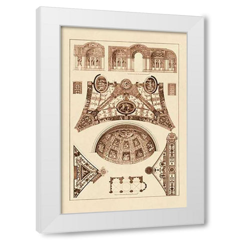 Cross Vaults of the Renaissance White Modern Wood Framed Art Print by Buhlmann, J.