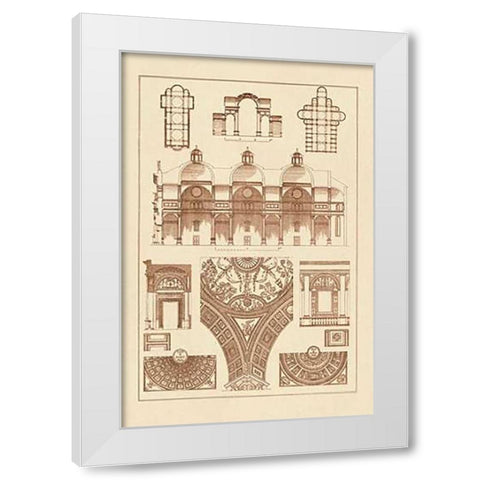 Cupola Vaulting of the Renaissance White Modern Wood Framed Art Print by Buhlmann, J.