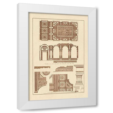 Covered Ceiling, Hotel de Villa White Modern Wood Framed Art Print by Buhlmann, J.