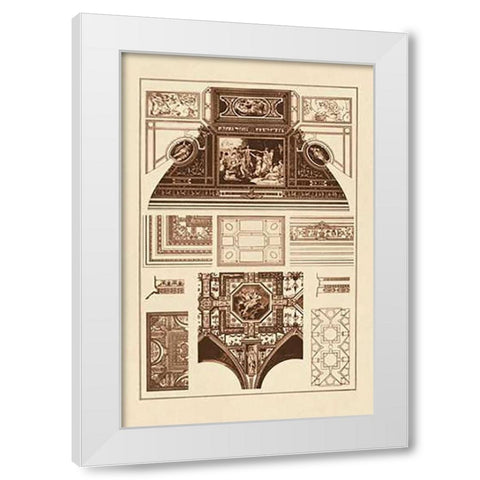 Cloister Vaults and Coved Ceilings White Modern Wood Framed Art Print by Buhlmann, J.