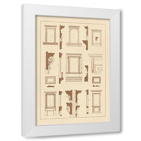 Widows of the Renaissance White Modern Wood Framed Art Print by Buhlmann, J.