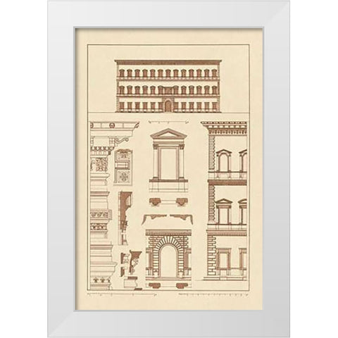 Palazzo Vendramin - Calergi at Venice White Modern Wood Framed Art Print by Buhlmann, J.