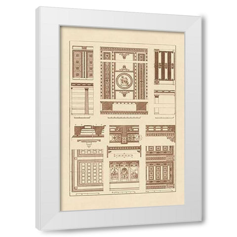 Ceilings with Visible Course of Beams White Modern Wood Framed Art Print by Buhlmann, J.