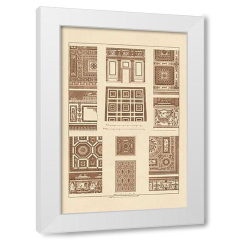 Ceilings with Bays White Modern Wood Framed Art Print by Buhlmann, J.