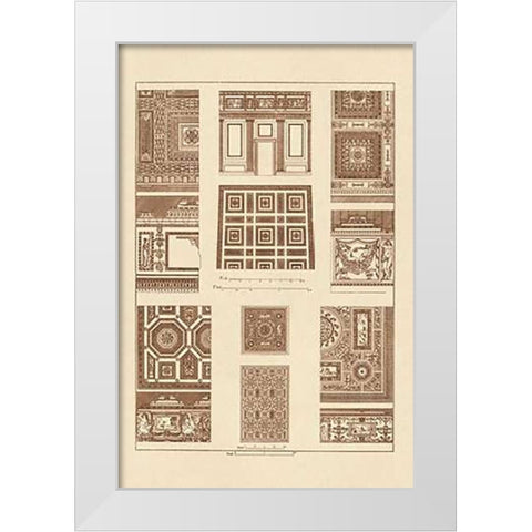 Ceilings with Bays White Modern Wood Framed Art Print by Buhlmann, J.