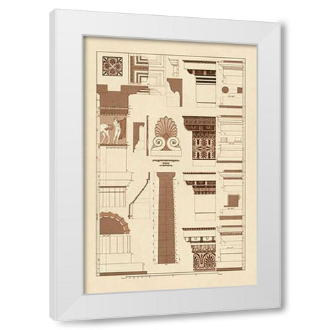 Details of Parthenon, PolyMuseumome White Modern Wood Framed Art Print by Buhlmann, J.
