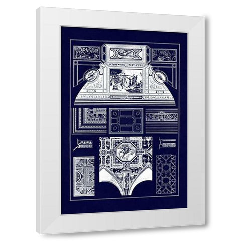 Cloister Vaults and Coved Ceilings (Blueprint) White Modern Wood Framed Art Print by Buhlmann, J.