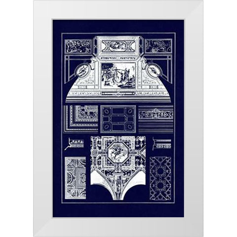 Cloister Vaults and Coved Ceilings (Blueprint) White Modern Wood Framed Art Print by Buhlmann, J.