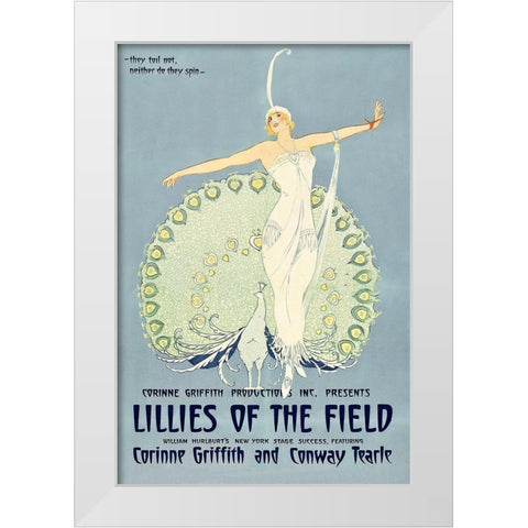 Vintage Film Posters: Lilies of the Field White Modern Wood Framed Art Print by Unknown