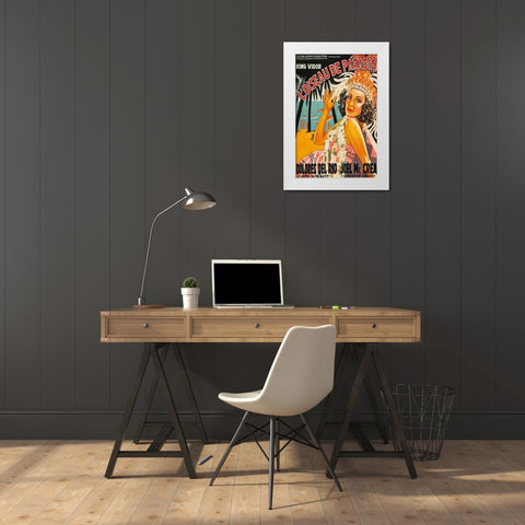 Vintage Film Posters: Bird of Paradise Loiseau de Paradis White Modern Wood Framed Art Print by Unknown
