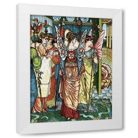Hind in the Wood - The Baby White Modern Wood Framed Art Print by Crane, Walter