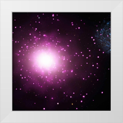 M60-UCD1 - Ultra-Compact Dwarf Galaxy White Modern Wood Framed Art Print by NASA