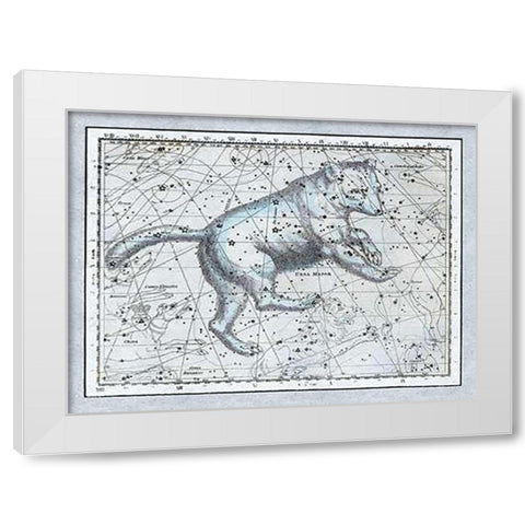 Maps of the Heavens: Ursa Major - The Great Bear White Modern Wood Framed Art Print by Jamieson, Alexander